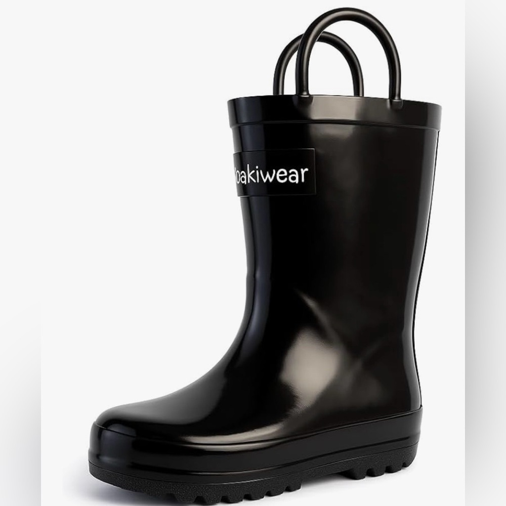 OAKI Toddler Rain Boots -Lightweight Waterproof Rubber Boots for Kids